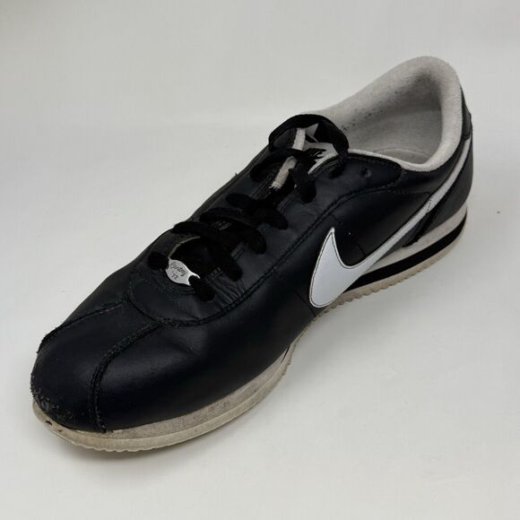 Nike Cortez 72 Basic Leather OG Shoes Mens 13 Black Retro Sneakers 316418-012 - Picture 8 of 16